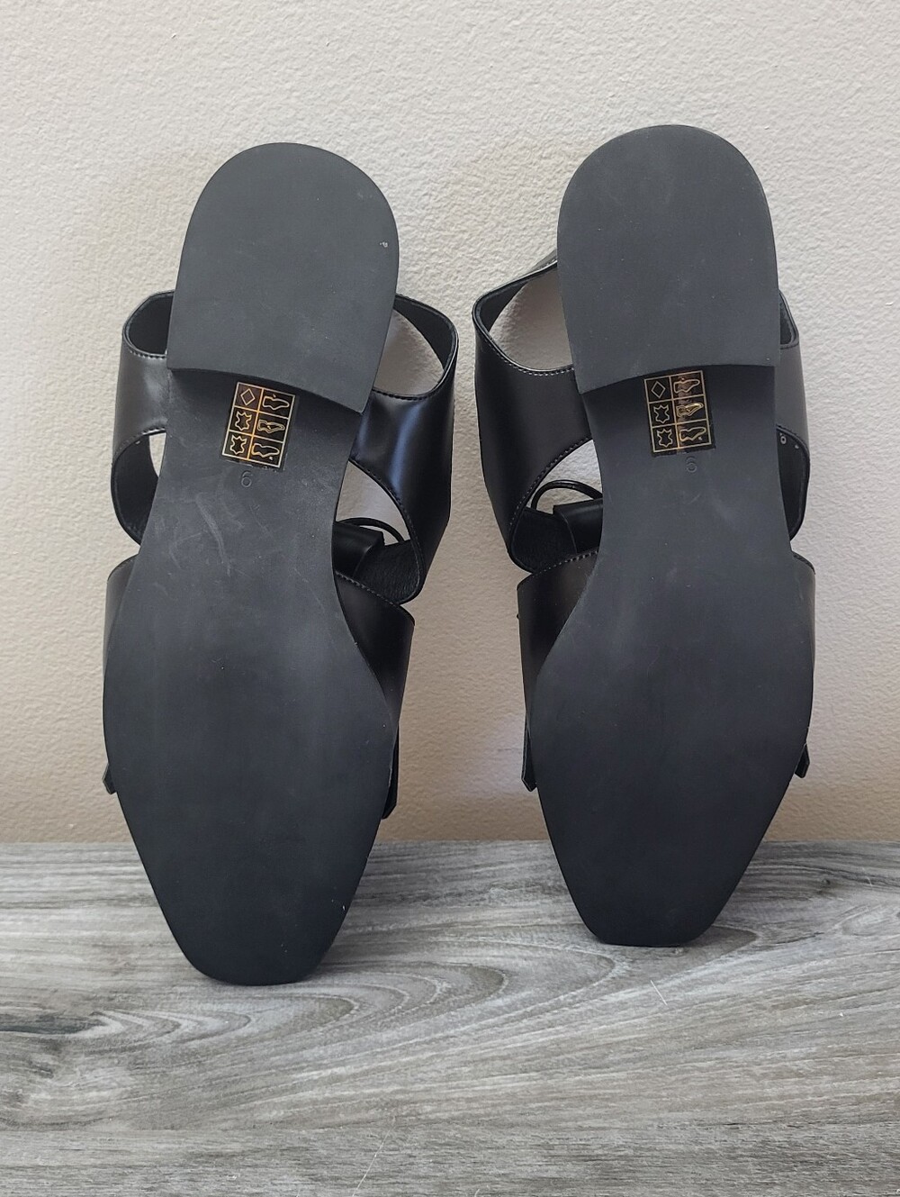 Jeffrey Campbell Oxbridge Cutout Flats Black/Snake-Print Size 9 - Picture 7 of 9
